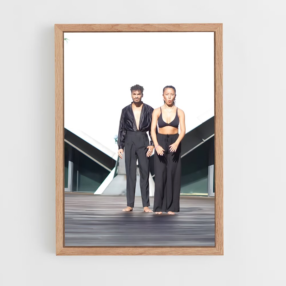Poster Salsa et Ombres – affiche Danse (vue 4)